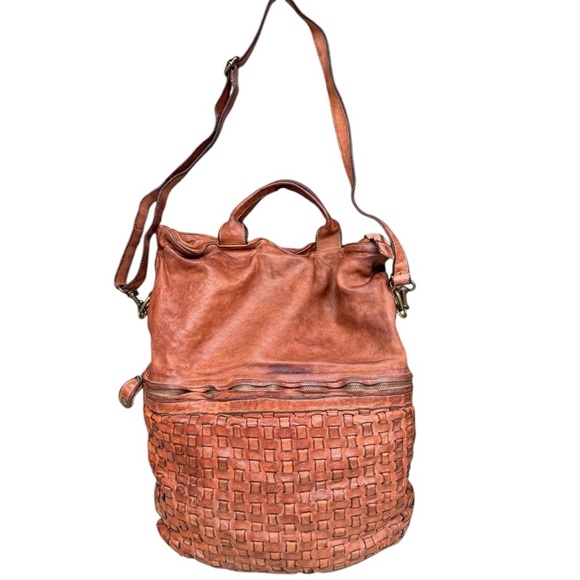 Brown Woven Leather Bag - Picture 3 of 16